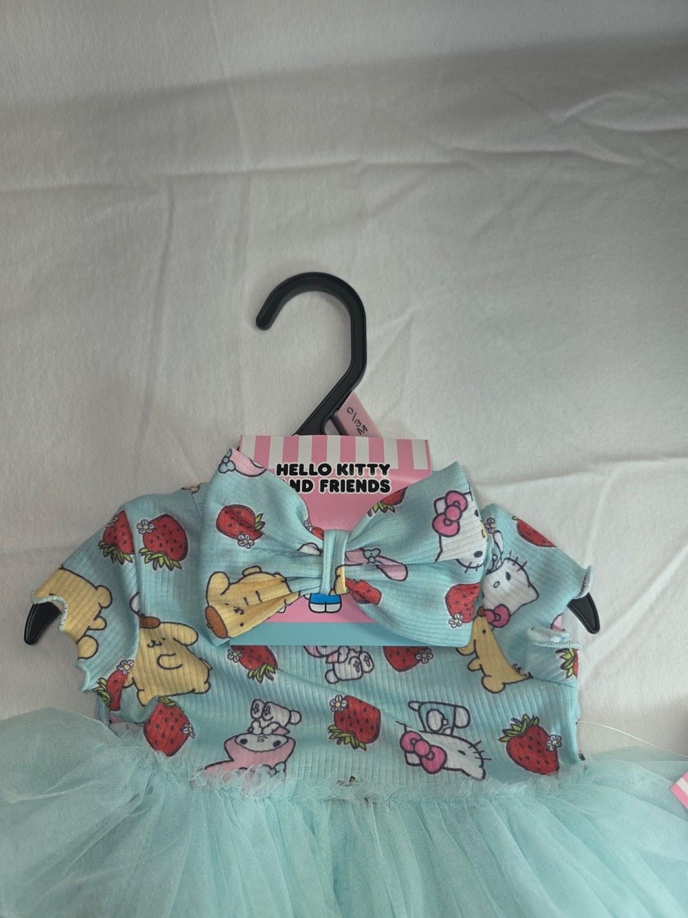 Hello Kitty Mint Strawberry Print Baby Romper - Picture 12 of 12